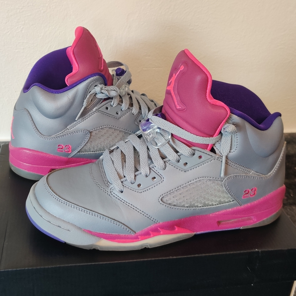Jordan 5 cement grey pink